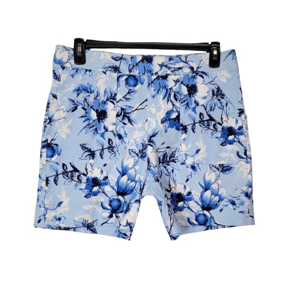 Counterpart Shorts Size 12 Women Flat Front Floral - Picture 2 of 8